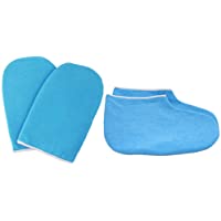 Los mejores  - Lurrose Guantes Y Botines de Baño de Cera de Parafina Cozies Kit de Protección de Calentador de Cera de Parafina Gruesa…